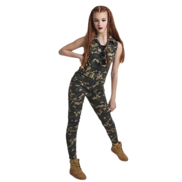 "Now You See Me" Army Camo Jumpsuit Dance Costume - BRAND NEW (Size Ad Medium) - Picture 12 of 14